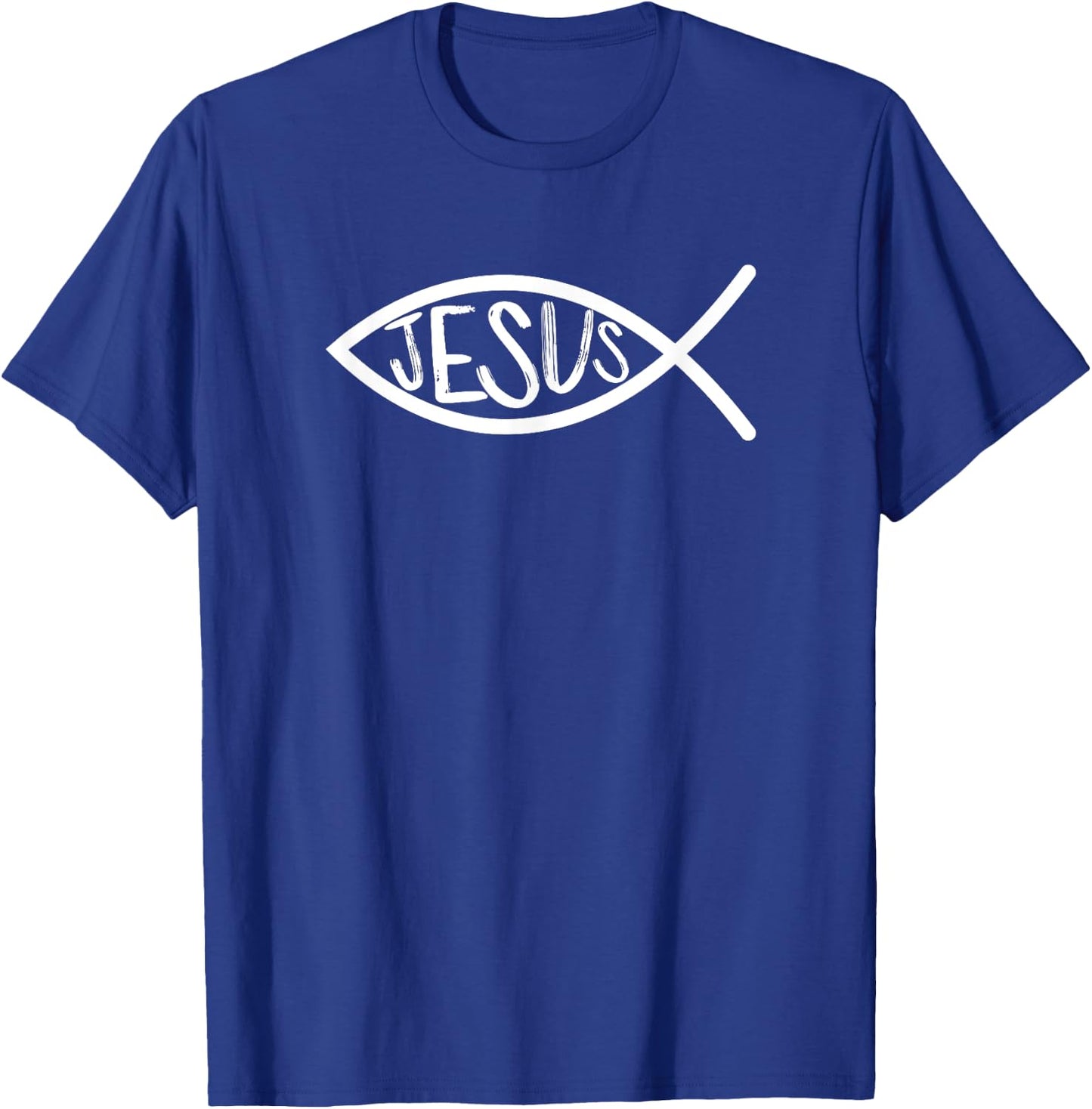Ichtys Jesus - Symbol - Christian - Dark - Ichthys4m3 T-Shirt - T-Shirt | Royal