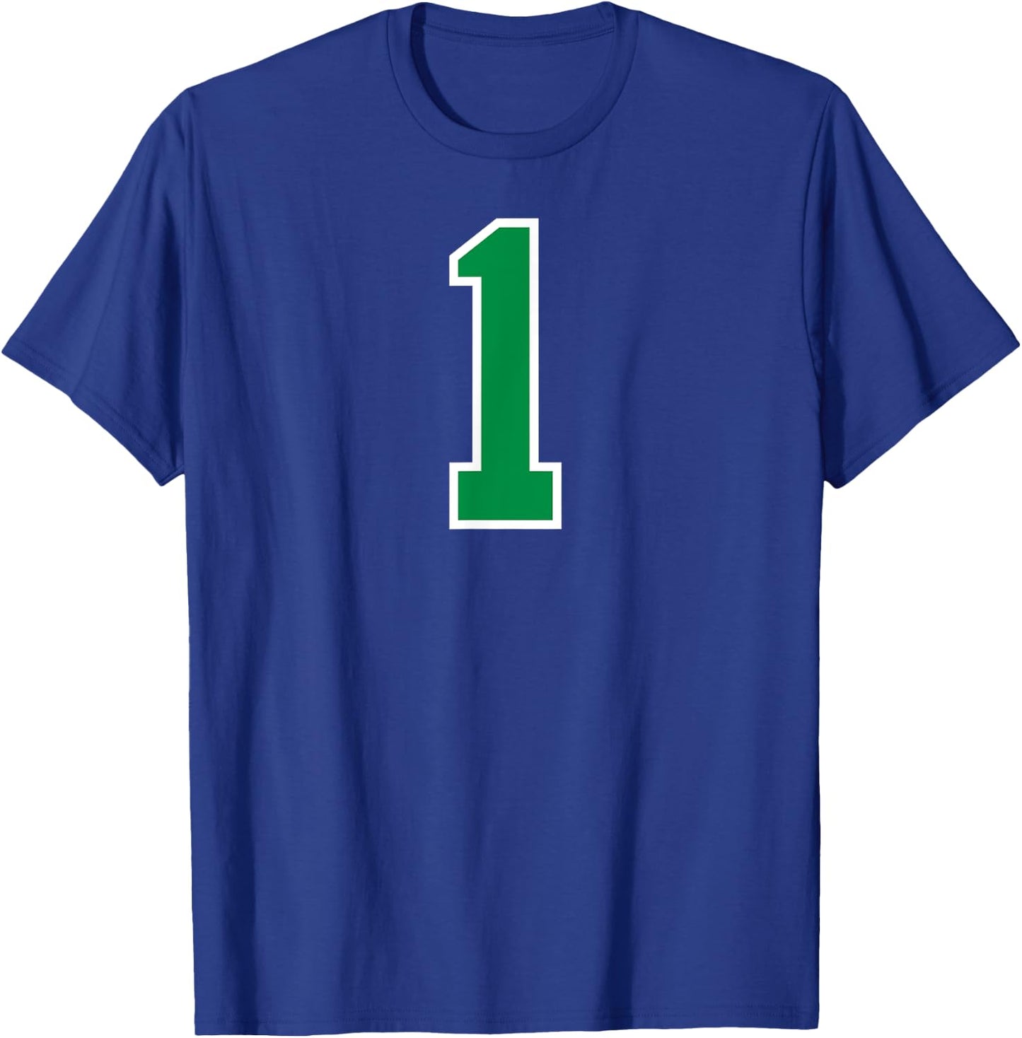 1 Sport Green Varsity Number T-Shirt - T-Shirt | Royal