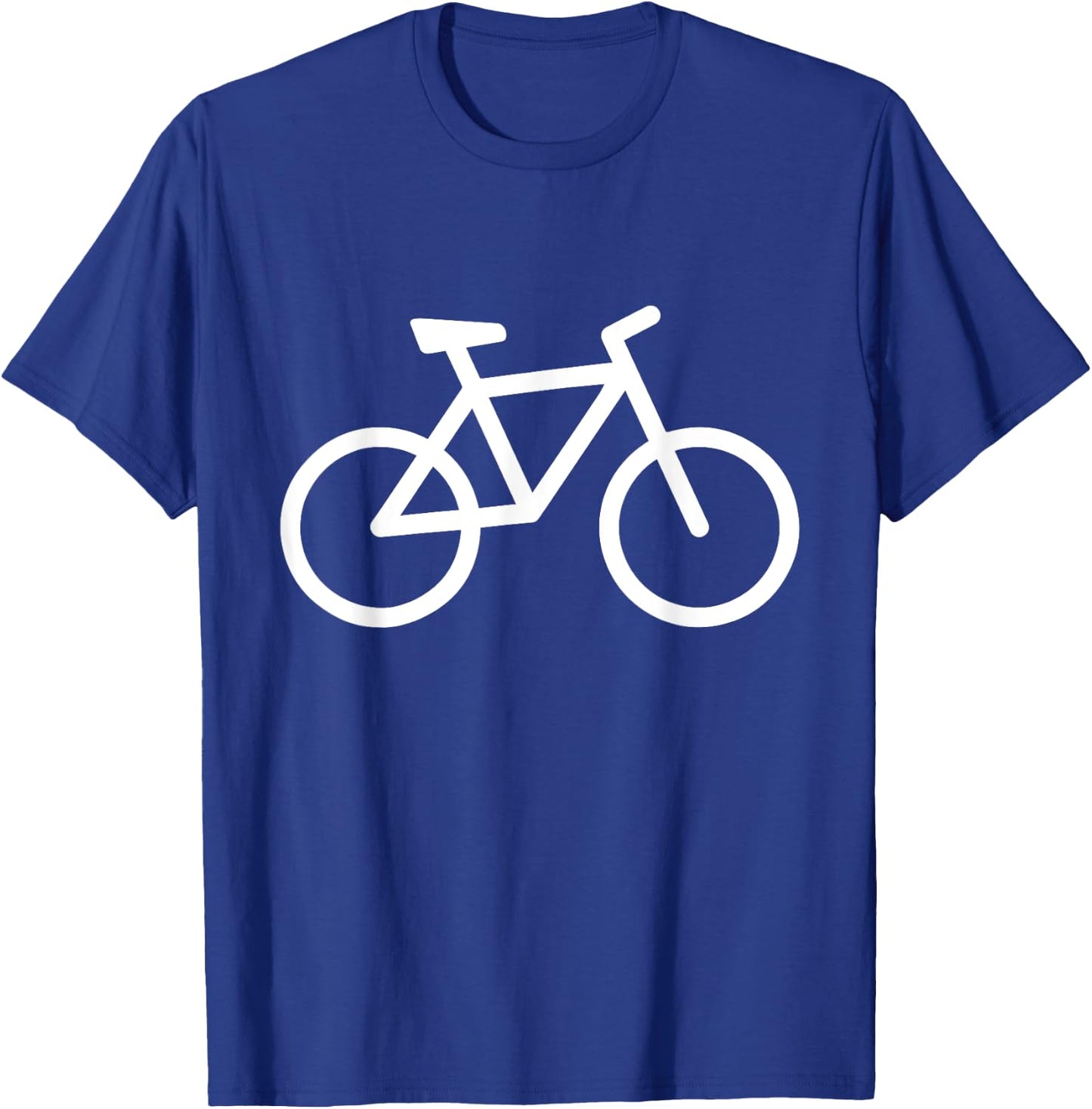 white Bike Bicycle T-Shirt - T-Shirt | Royal
