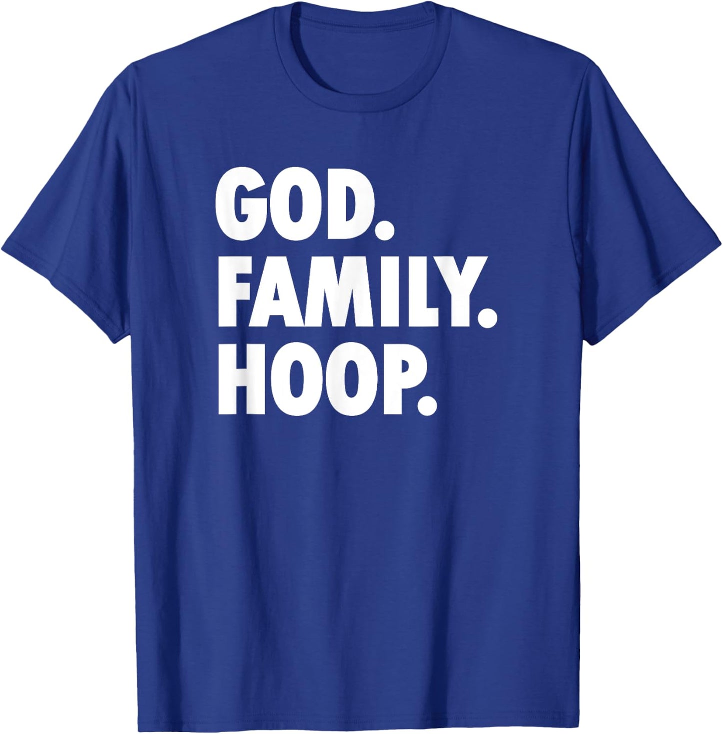 God Family Hoop - Novelty Basketball T-Shirt - T-Shirt | Royal