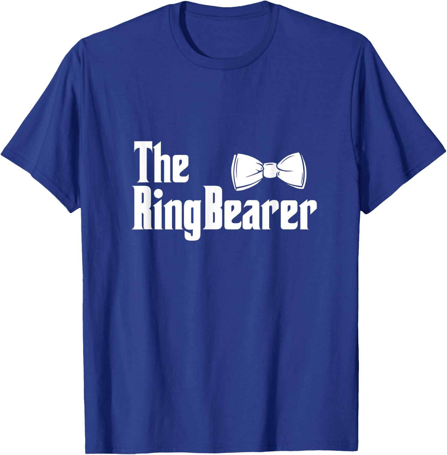 The Ring Bearer Bowtie Ring Dude Wedding Groom Bride T-Shirt - T-Shirt | Royal