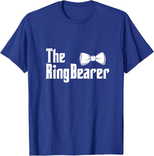 The Ring Bearer Bowtie Ring Dude Wedding Groom Bride T-Shirt - T-Shirt | Royal