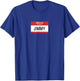 Hello My Name Is Jimmy Name Tag T-Shirt - T-Shirt | Royal
