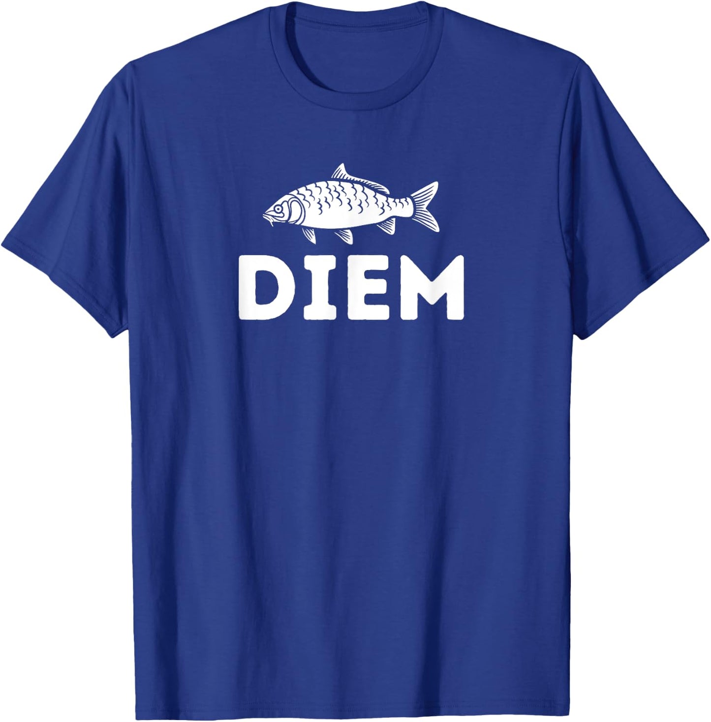 Carp Diem Fishing Funny Carpe Joke T-Shirt - T-Shirt | Royal