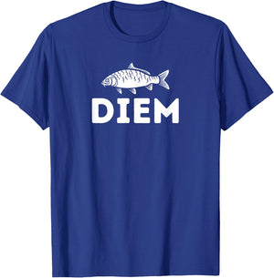 Carp Diem Fishing Funny Carpe Joke T-Shirt - T-Shirt | Royal