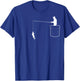 Walleye Fishing in pocket vintage art - Funny Fisherman T-Shirt - T-Shirt | Royal