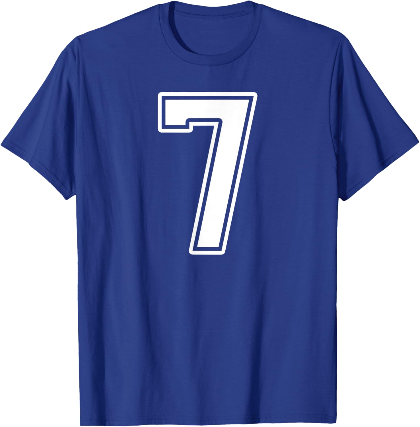 Number 7 Fan Player Jersey Style #7 Men Women Kids T-Shirt - T-Shirt | Royal