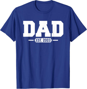 Dad 2003 Dad Established 2003 T-Shirt - T-Shirt | Royal
