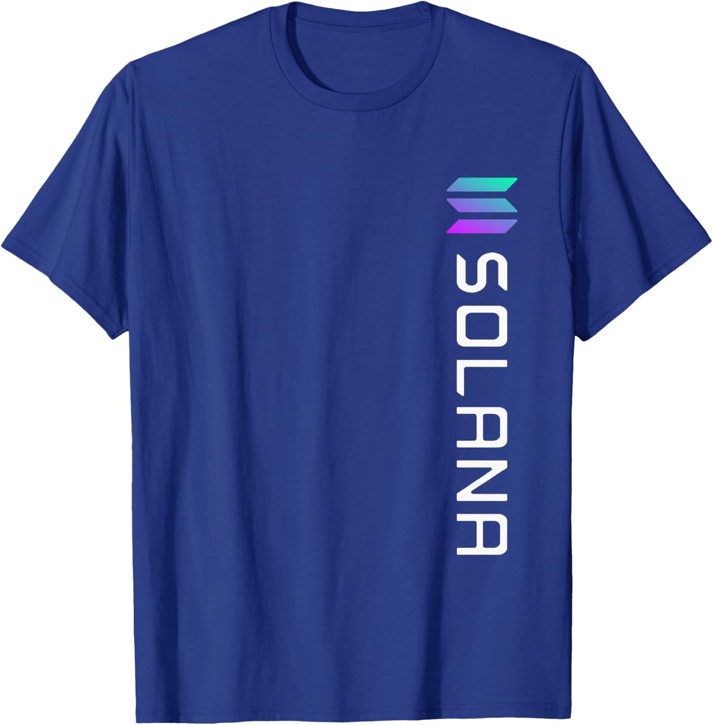 Solana SOL Logo Crypto Blockchain | Solana SOL T-Shirt - T-Shirt | Royal