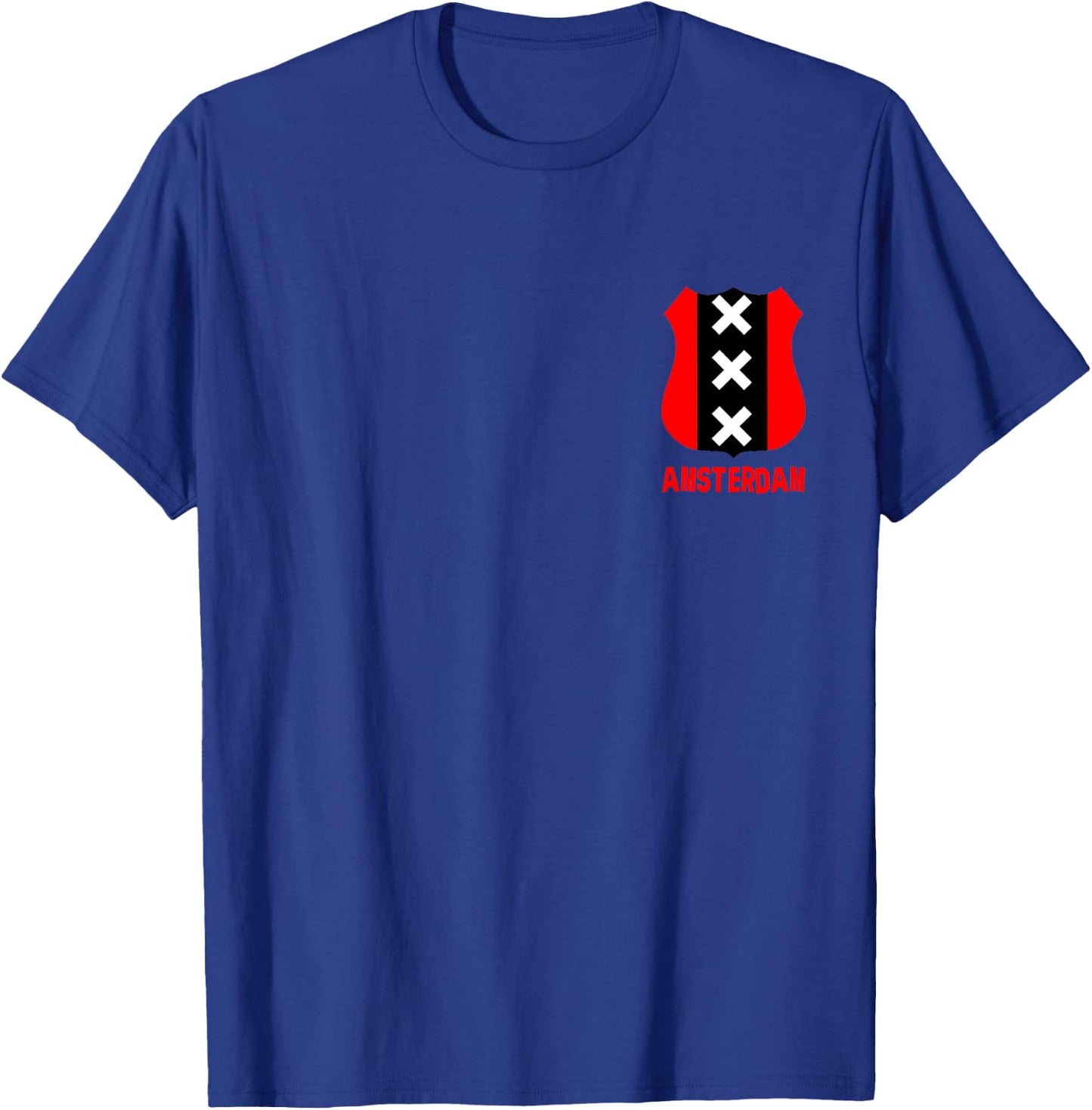 Amsterdam Coat of Arms Symbol 3X Shield Crest Flag T-Shirt - T-Shirt | Royal