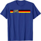 German Cyclist German bike Flag Cycling Bicycle Gift T-Shirt - T-Shirt | Royal