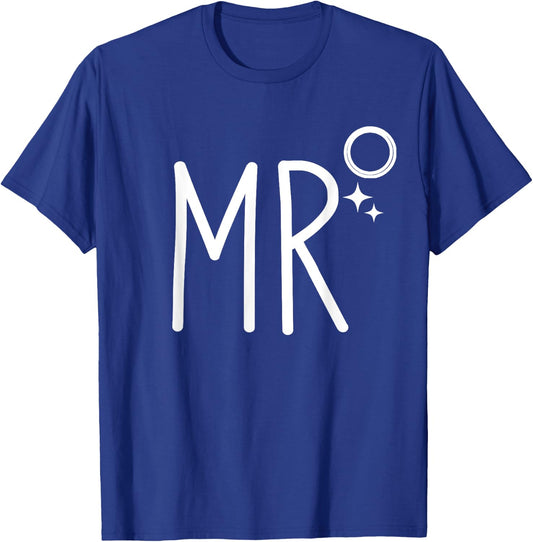 Mr for Groom to be New Husband Matching Couples T-Shirt - T-Shirt | Royal