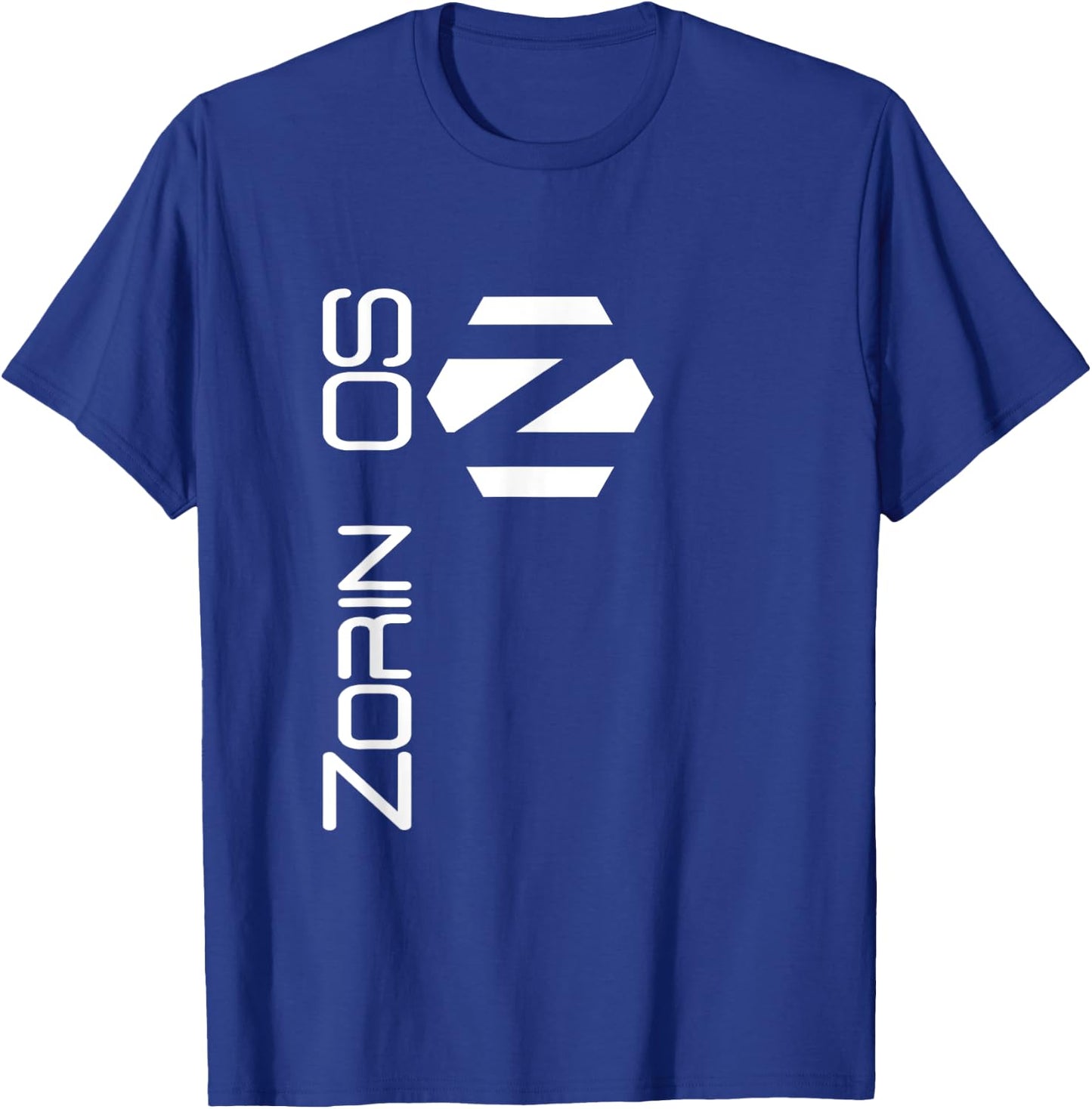 Linux Zorin OS White Tagline and Logo Open Source Os T-Shirt - T-Shirt | Royal