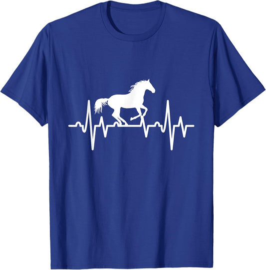 Horse Heartbeat Riding T-Shirt - T-Shirt | Royal