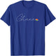 Ghana Simple Love Ghanaian Flag Heart on Ghana T-Shirt - T-Shirt | Royal
