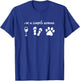 I'm A Simple Woman Wine Flip Flops Dog Paw Shirt Funny Cute T-Shirt - T-Shirt | Royal