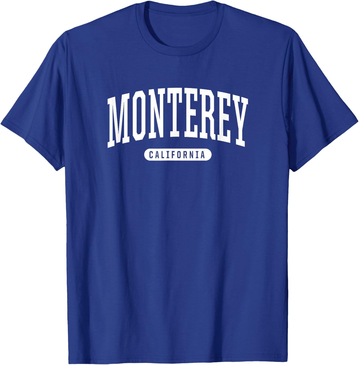 Monterey California Vacation College Style Sports CA T-Shirt - T-Shirt | Royal