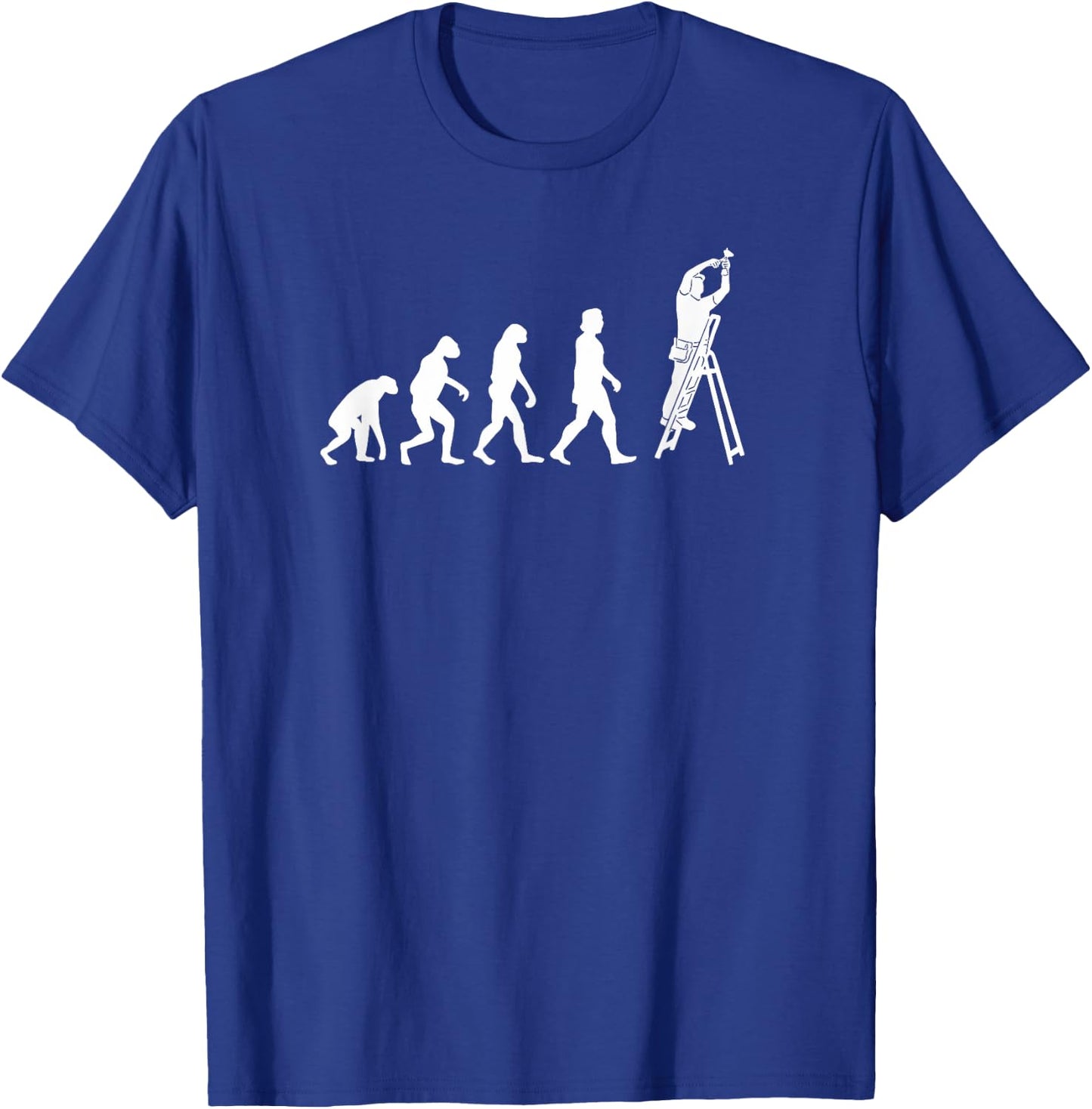 Evolution Electrician Electrical Engineering Engineer T-Shirt - T-Shirt | Royal