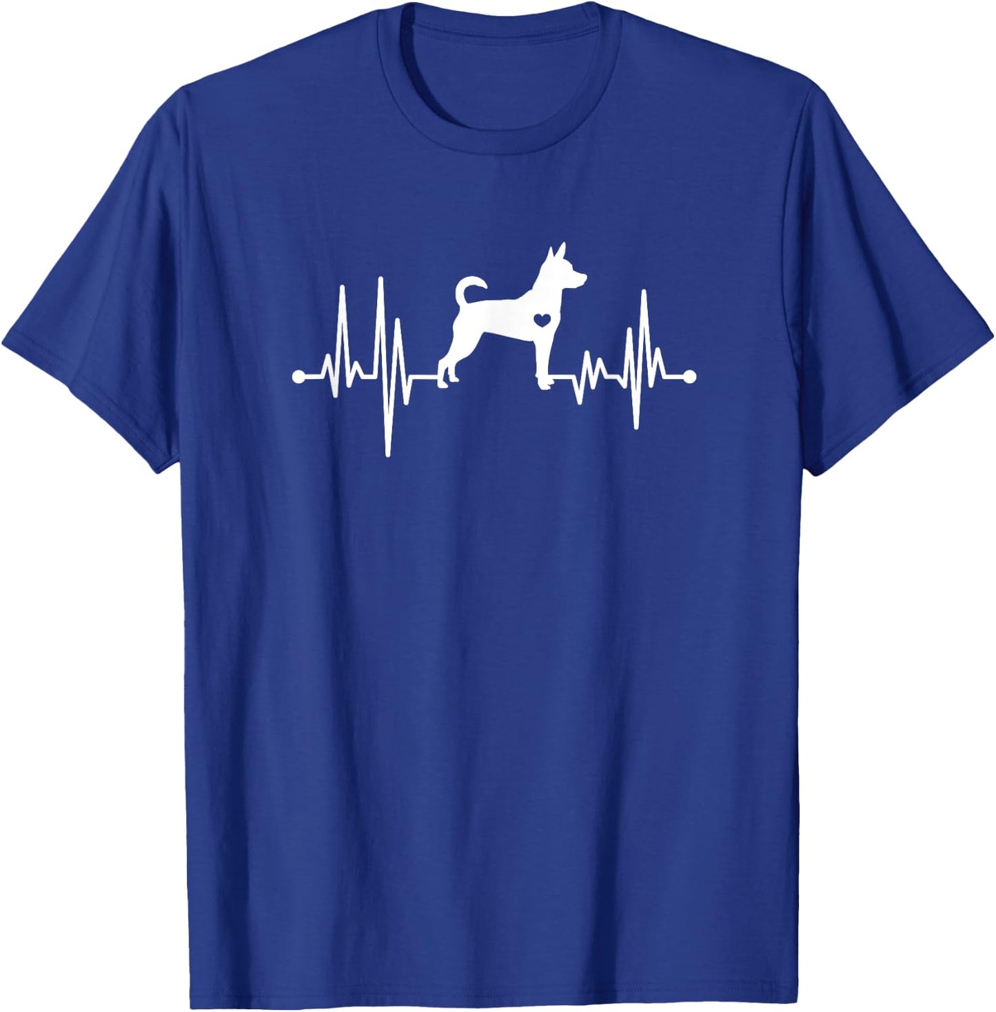 Rat Terrier Heartbeat Dog Lover Dog Owner T-Shirt - T-Shirt | Royal