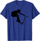 Silhouette Scootering Stunt Scooter Rider Racing Trick Racer T-Shirt - T-Shirt | Royal