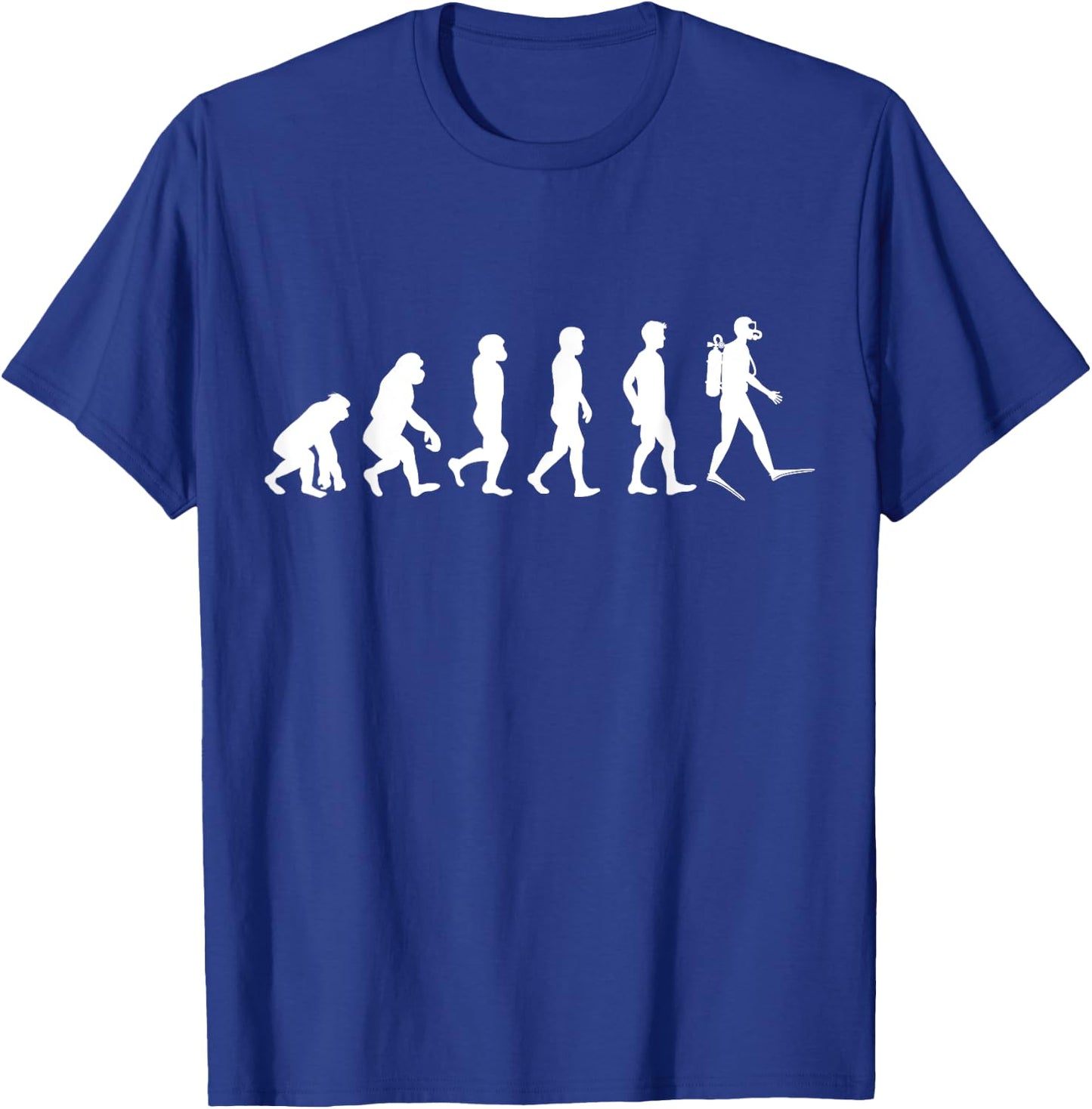 Evolution of man into a diver T-Shirt - T-Shirt | Royal