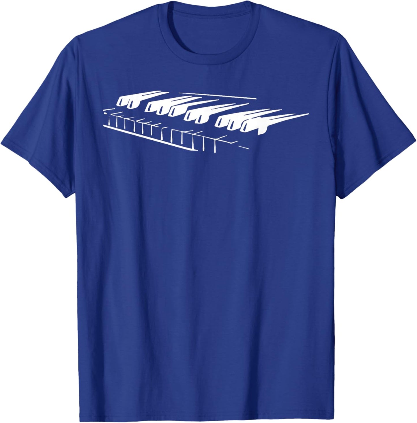 Hobby Musik Tasteninstrument Orchester Geschenke Piano Pianist Gift Klimperbox Musician Keys T-Shirt - T-Shirt | Royal