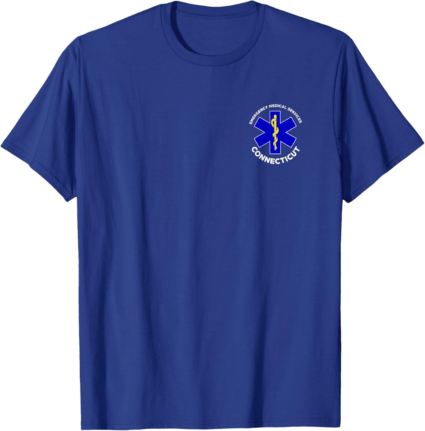 Connecticut EMS Emergency Medical Services EMT Tech T-Shirt - T-Shirt | Royal