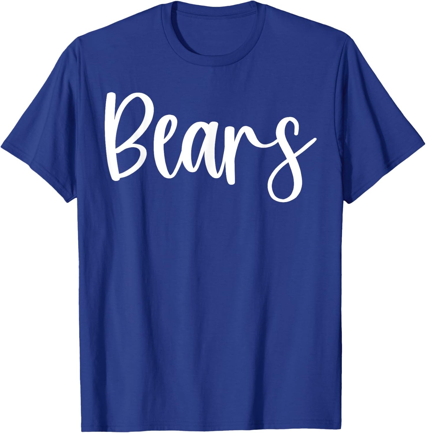 Bears School Spirit Team Mascot Game Night T-Shirt - T-Shirt | Royal