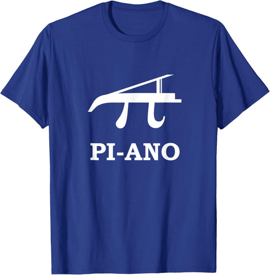 Pi Math Piano Science Teacher Music Geek Gift Scientist Women Kids T-Shirt - T-Shirt | Royal