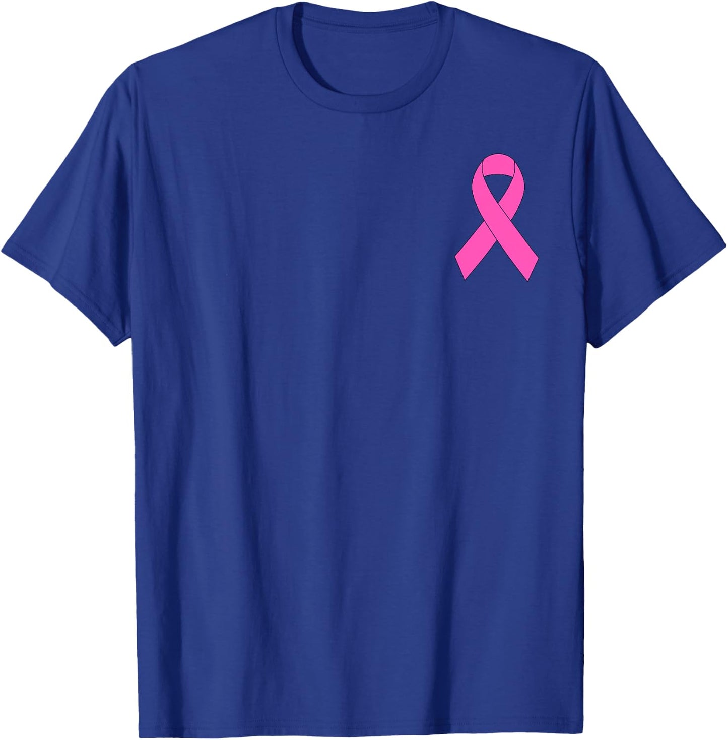 Cute Pink Ribbon Breast Cancer Awareness Women Men Kids T-Shirt - T-Shirt | Royal