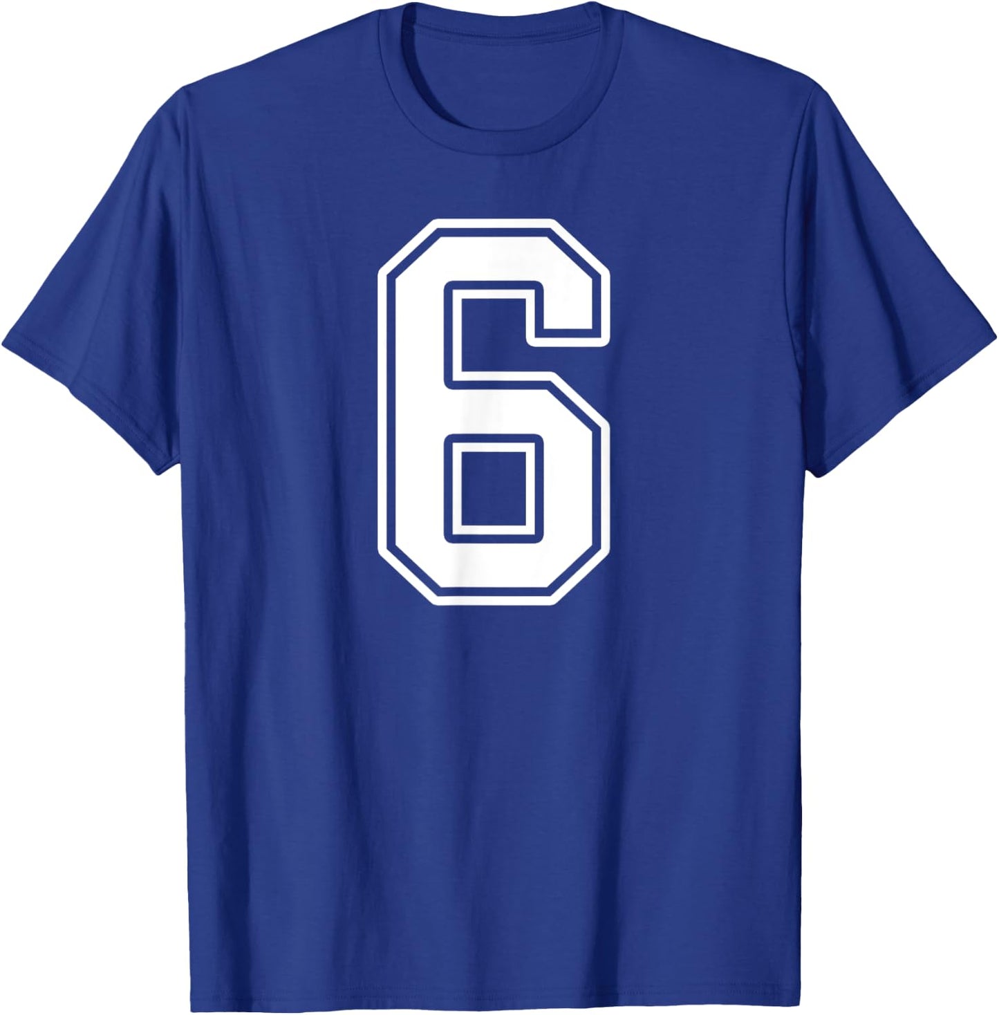 Number 6 Fan Player Jersey Style #6 Men Women Kids T-Shirt - T-Shirt | Royal