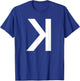 Backwards K Strikeout Baseball Softball Pitcher T Shirt T-Shirt - T-Shirt | Royal