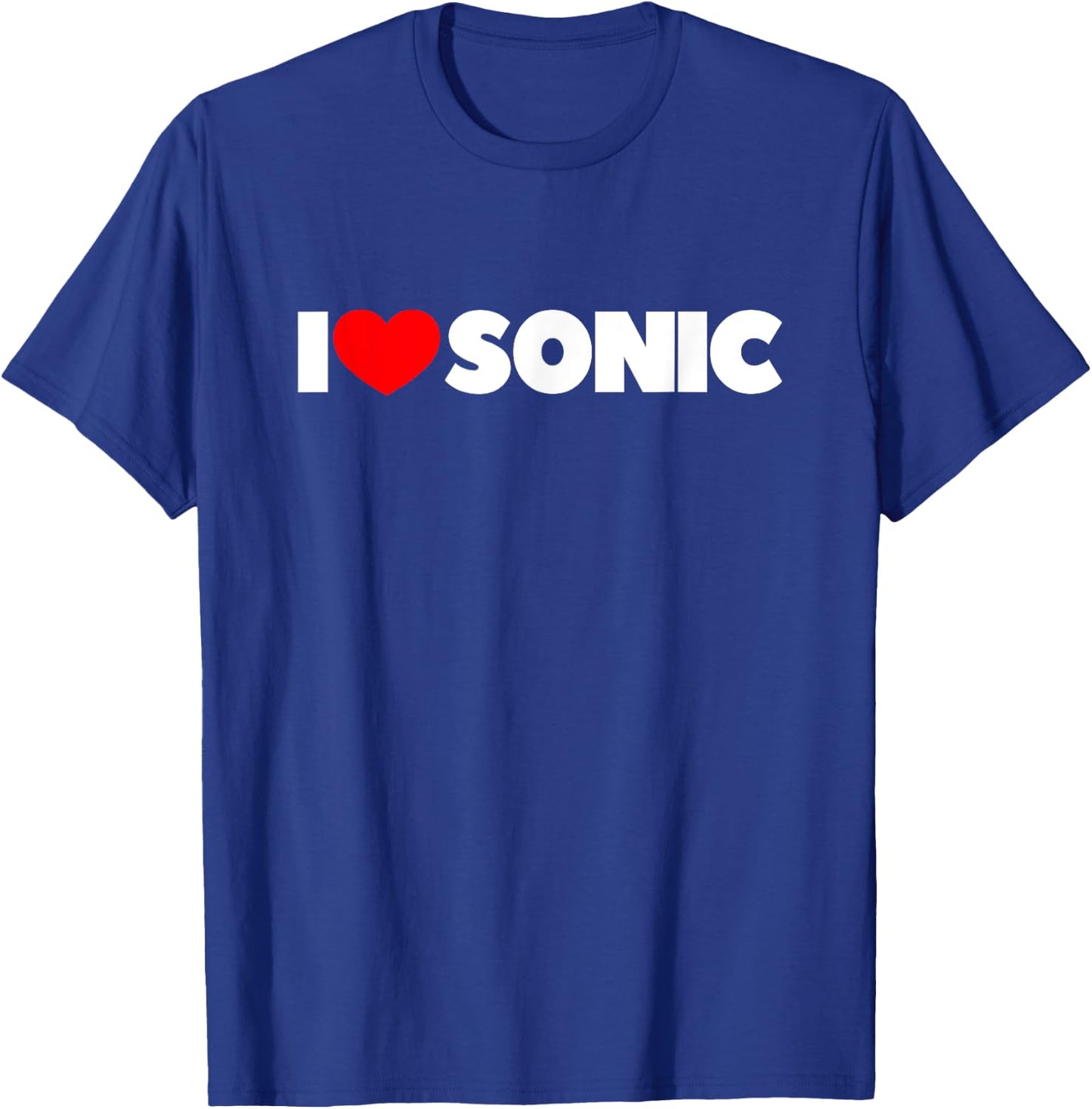 I Love Sonic T-Shirt - T-Shirt | Royal