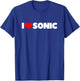I Love Sonic T-Shirt - T-Shirt | Royal