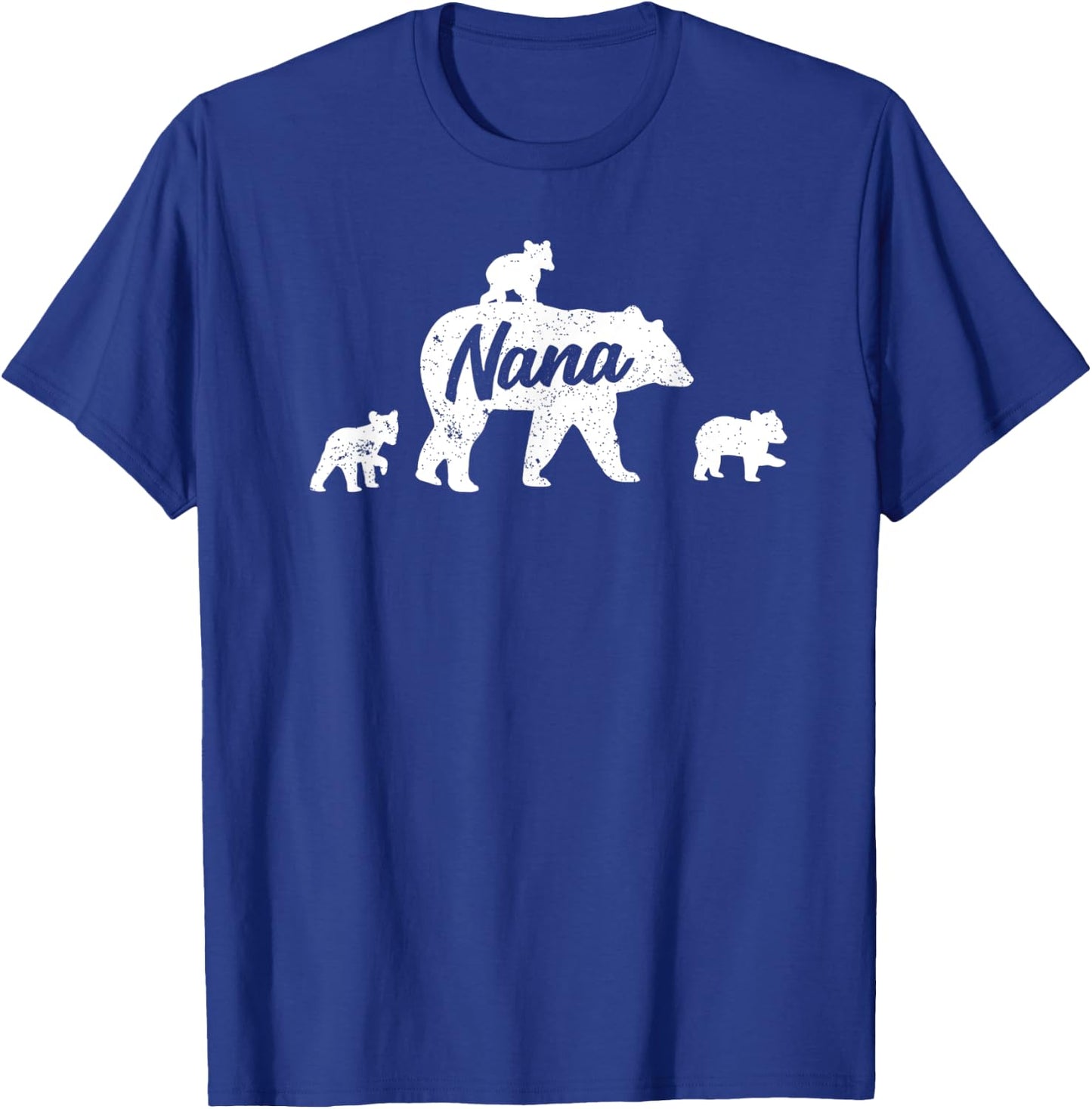Vintage Nana Bear 3 Cubs Mother's Day T-Shirt - T-Shirt | Royal