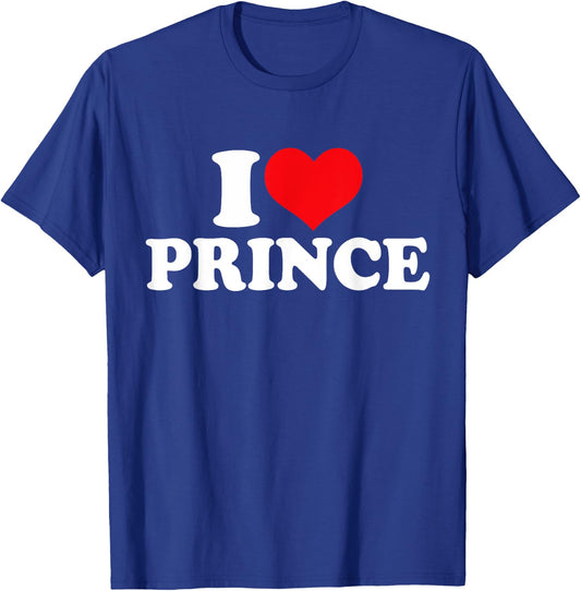 I Love Prince, I Heart Prince T-Shirt - T-Shirt | Royal