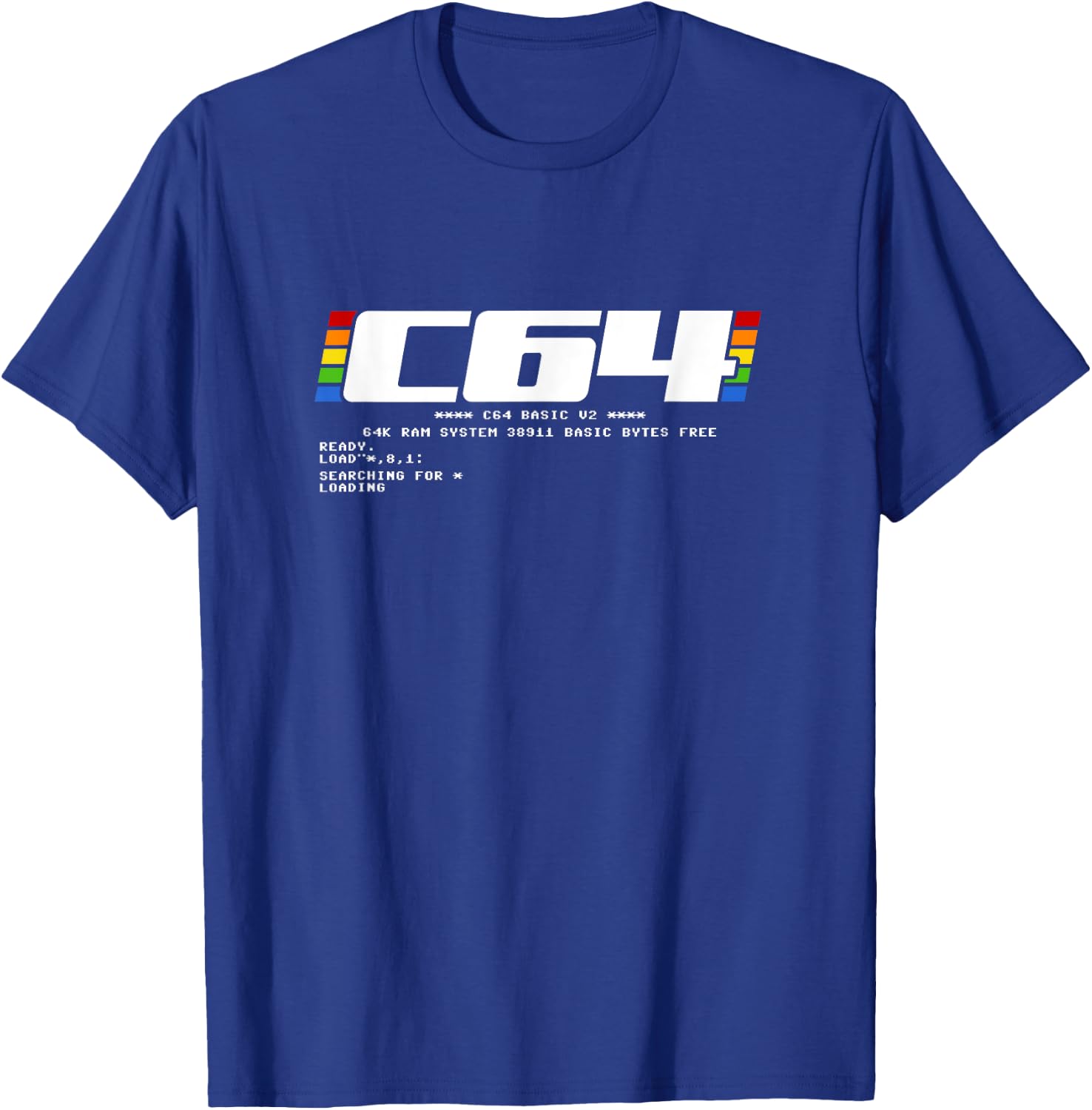 Retro Gaming Console C64 Computer Ready T-Shirt - T-Shirt | Royal