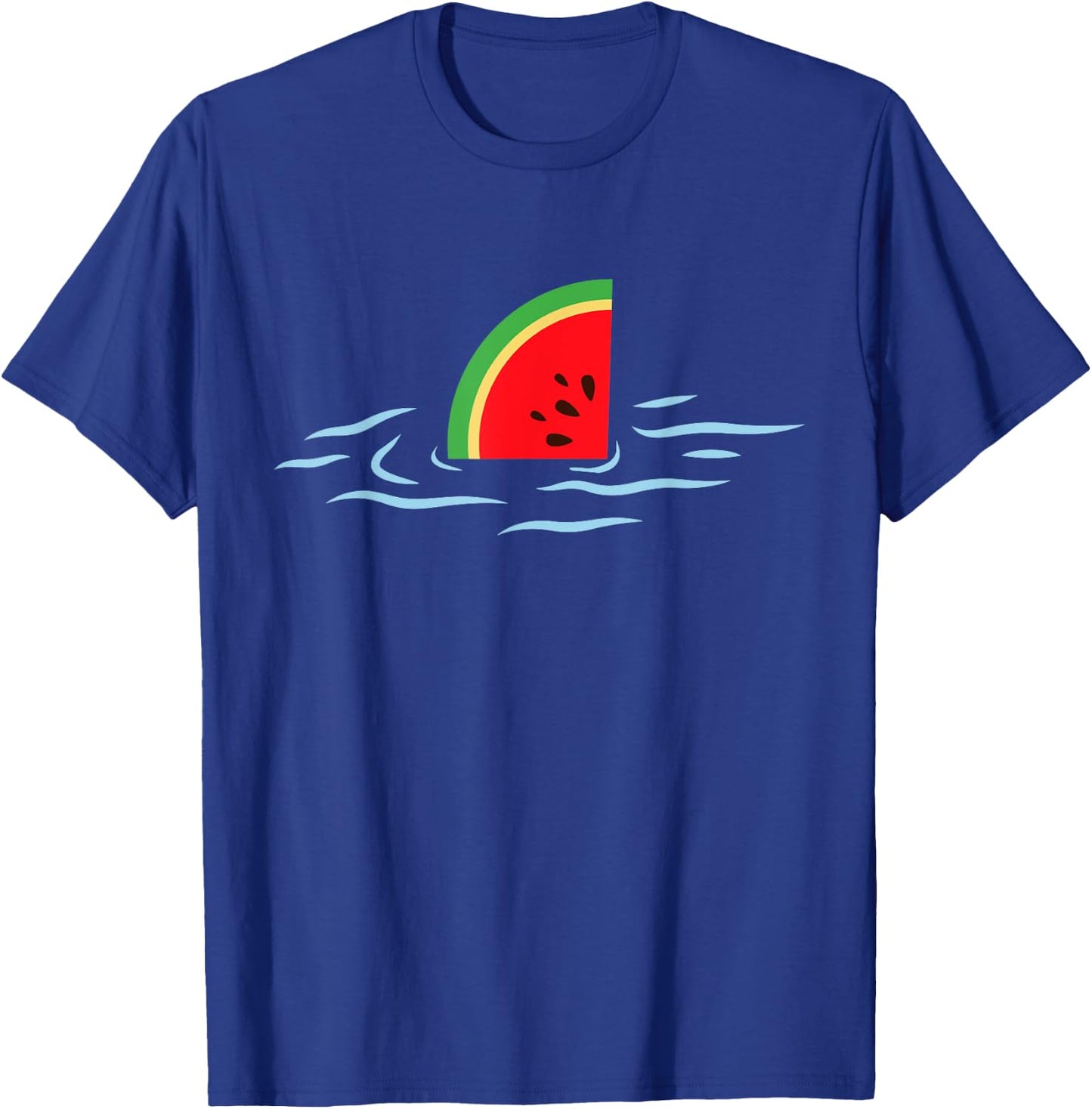 Watermelon Shark Fin T-Shirt - T-Shirt | Royal