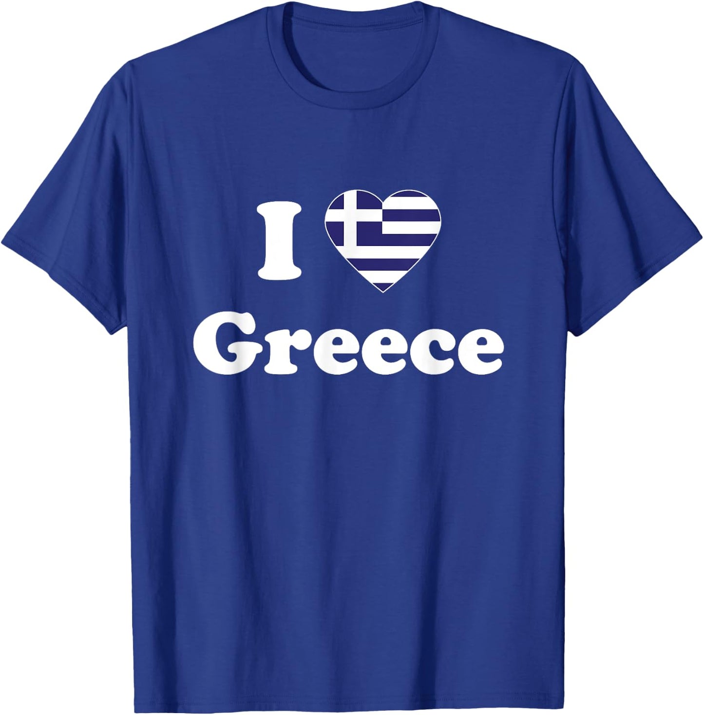 I Love Greece I Heart Greece Greek T-Shirt - T-Shirt | Royal