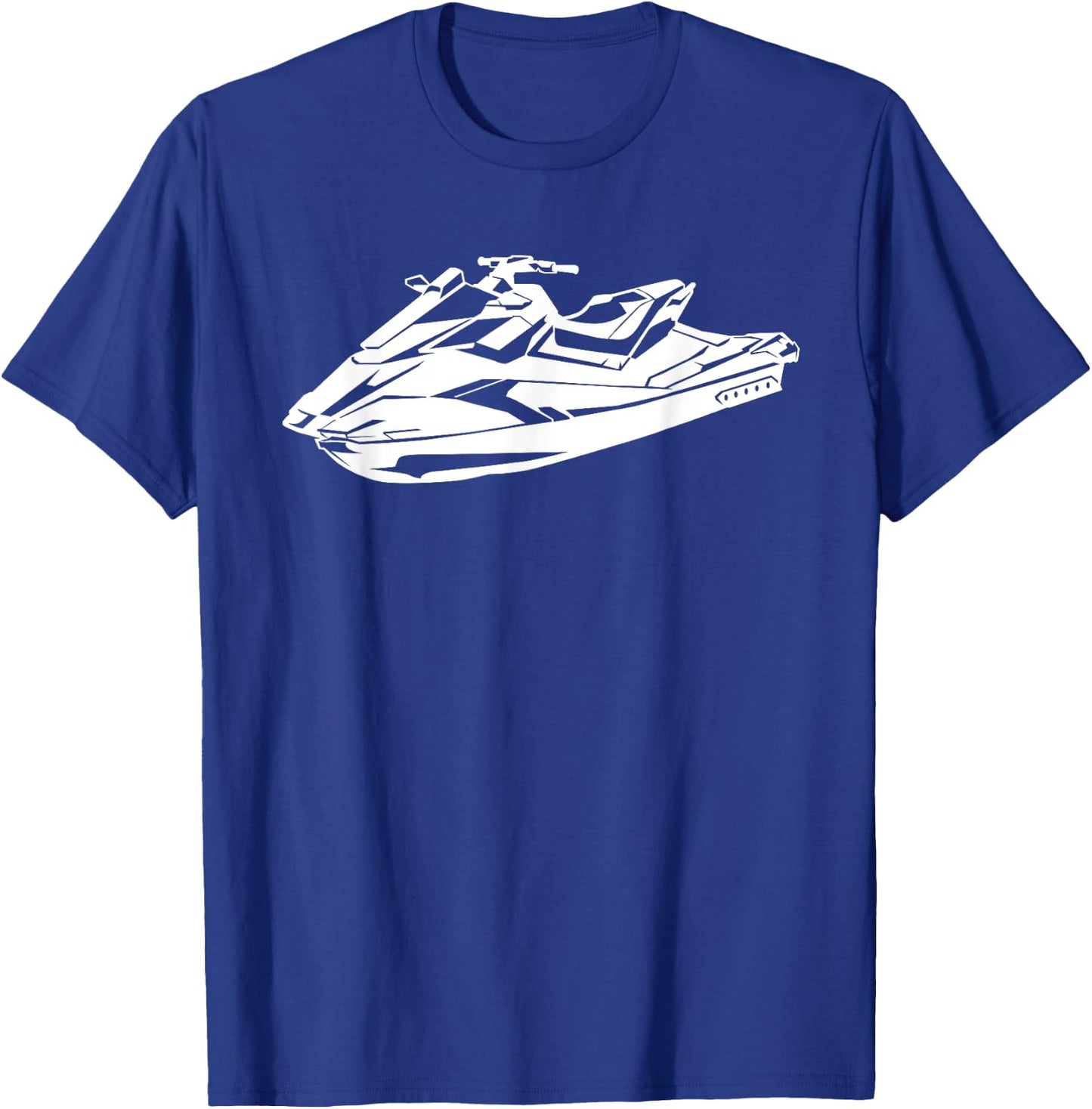 Silhouette Jet Ski Water Sports Skiing Rider Skier Boating T-Shirt - T-Shirt | Royal