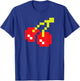 Pixel Cherries 80s Video Game Halloween Costume Easy Group T-Shirt - T-Shirt | Royal