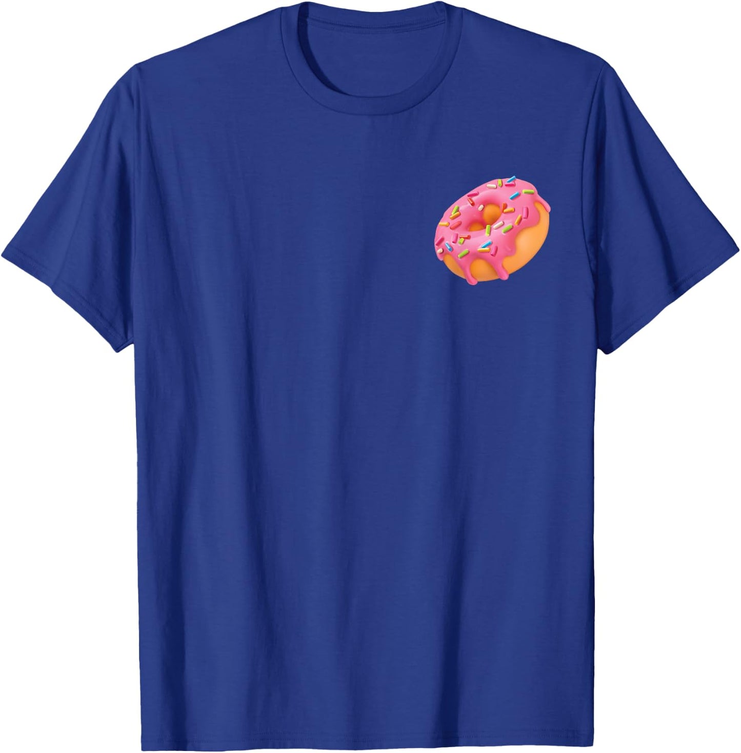 Pink Sprinkle Donut Pocket Doughnut Lovers Funny Foodie Food T-Shirt - T-Shirt | Royal