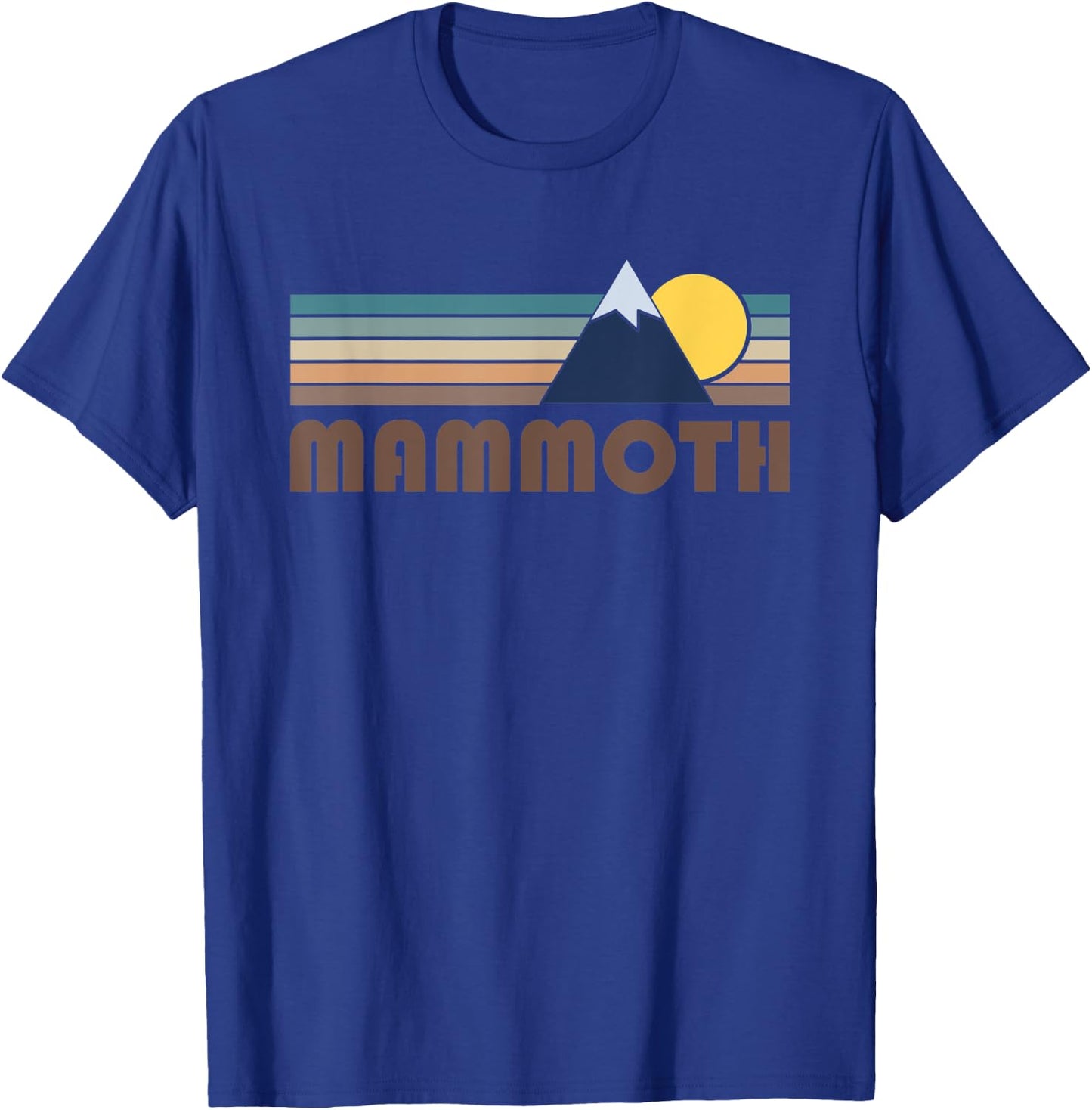 Mammoth California Retro Mountain T-Shirt - T-Shirt | Royal