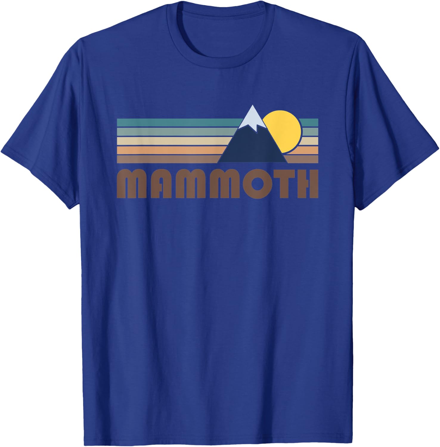 Mammoth California Retro Mountain T-Shirt - T-Shirt | Royal