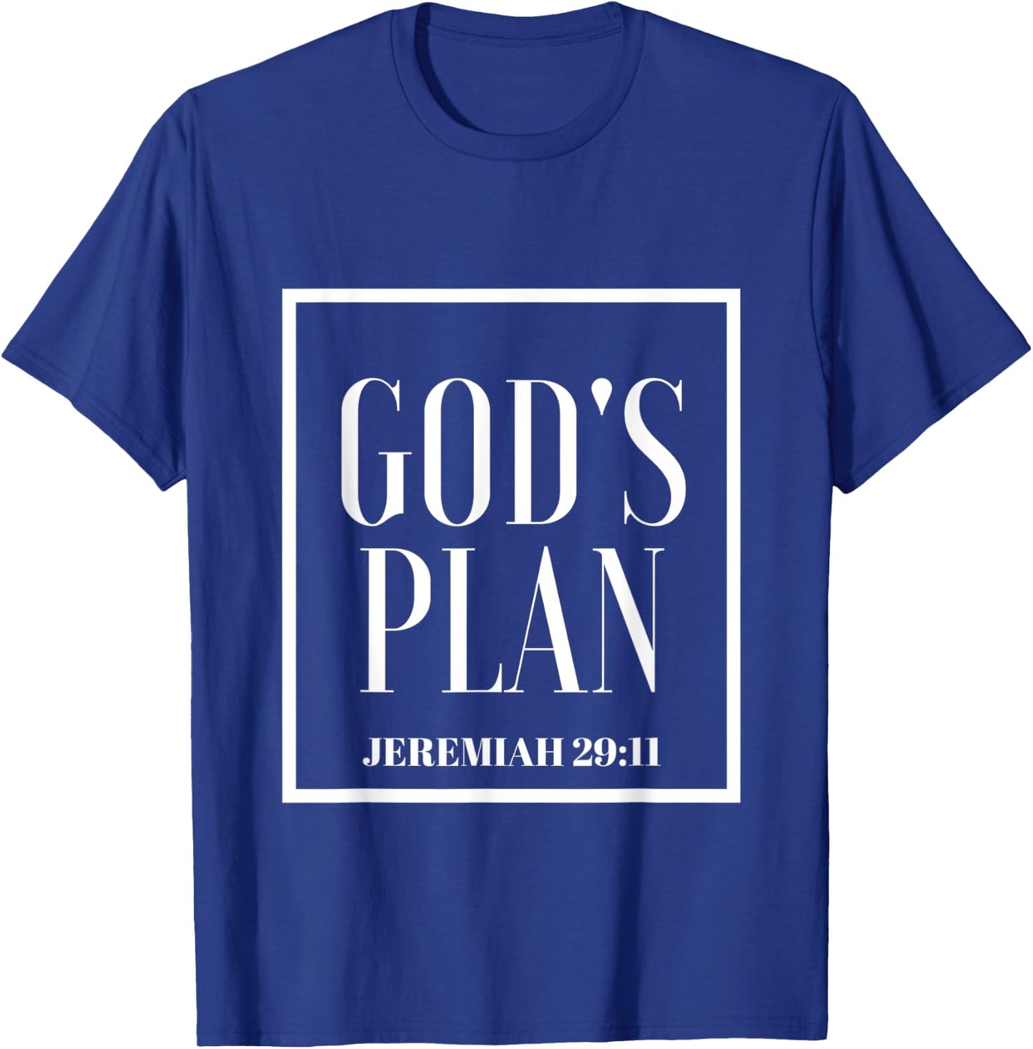 God's Plan - Bible church to prosper in Jesus T-Shirt - T-Shirt | Royal