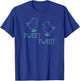 Trendy Tweet Tweet Birds Silhouette T-Shirt - T-Shirt | Royal