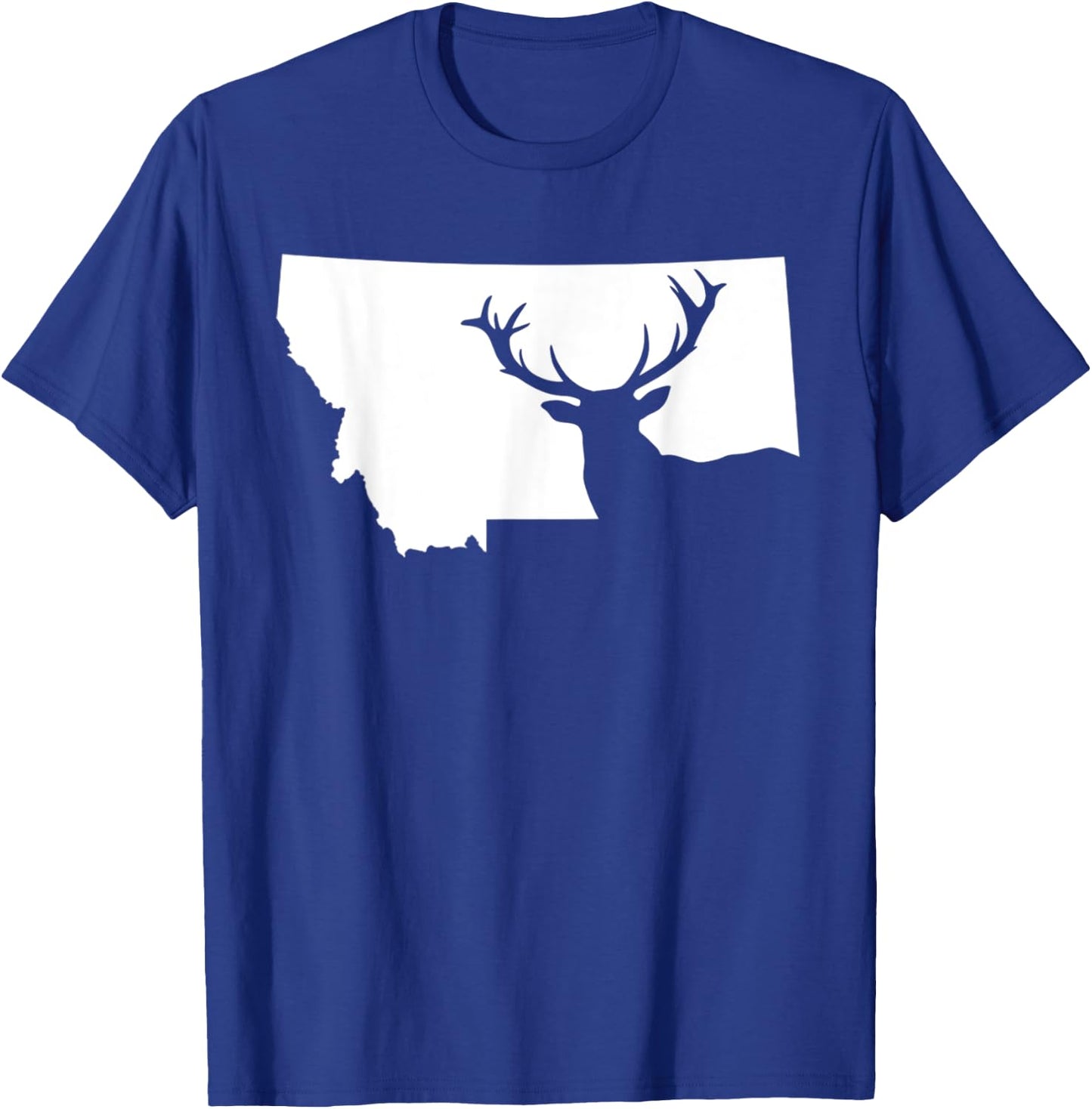 Montana Elk Hunting Cool Montana Hunters Hunting T-Shirt - T-Shirt | Royal