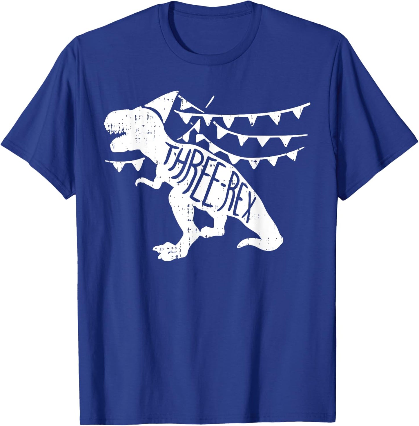 Three Rex Funny Trex Dinosaur 3rd Birthday Party Kids T-Shirt - T-Shirt | Royal