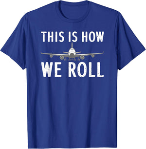 Funny Pilot Women Airplane Aviation Flight Aircraft T-Shirt - T-Shirt | Royal