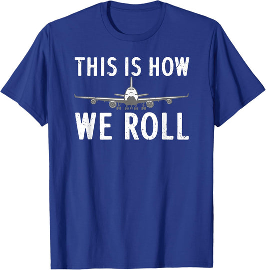 Funny Pilot Women Airplane Aviation Flight Aircraft T-Shirt - T-Shirt | Royal